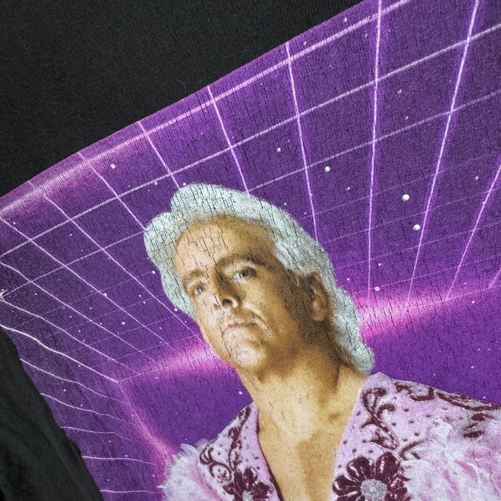 WWE Ric Flair Nature Boy Graphic T-Shirt Mens Large Black Retro 2018 Wrestling - Picture 6 of 7